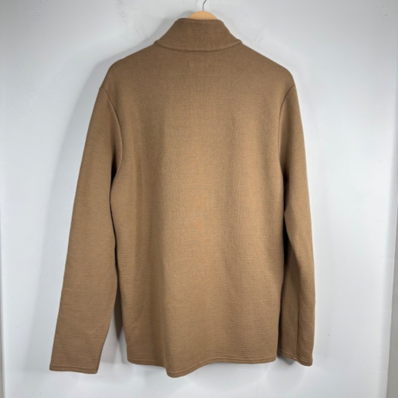 Toad & Co Mens Moonwake 1/4 Zip Pullover M Organic Cotton Brown Gorpcore Fall - Picture 5 of 11